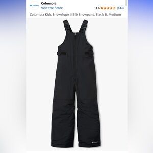 Columbia Black Overalls Sturdy Adjustable Straps